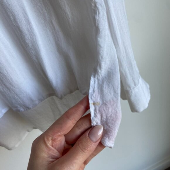 VINCE White Button Down Shirt - Picture 2 of 6